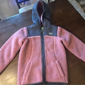 L.L. Bean Kids Sherpa Fleece Hooded Jacket like NEW!